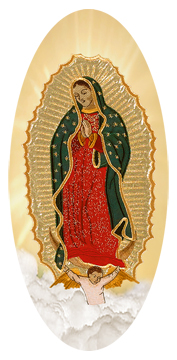 Lady of Guadalupe Clouds Gold
